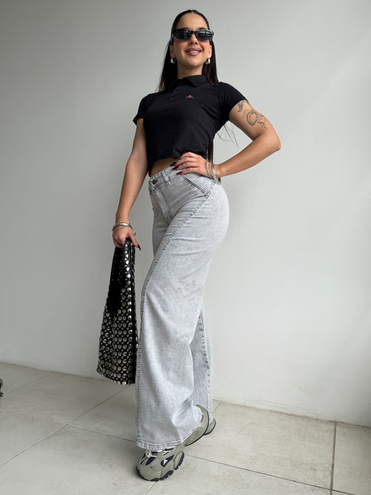 WIDE LEG HUDSON GRAY