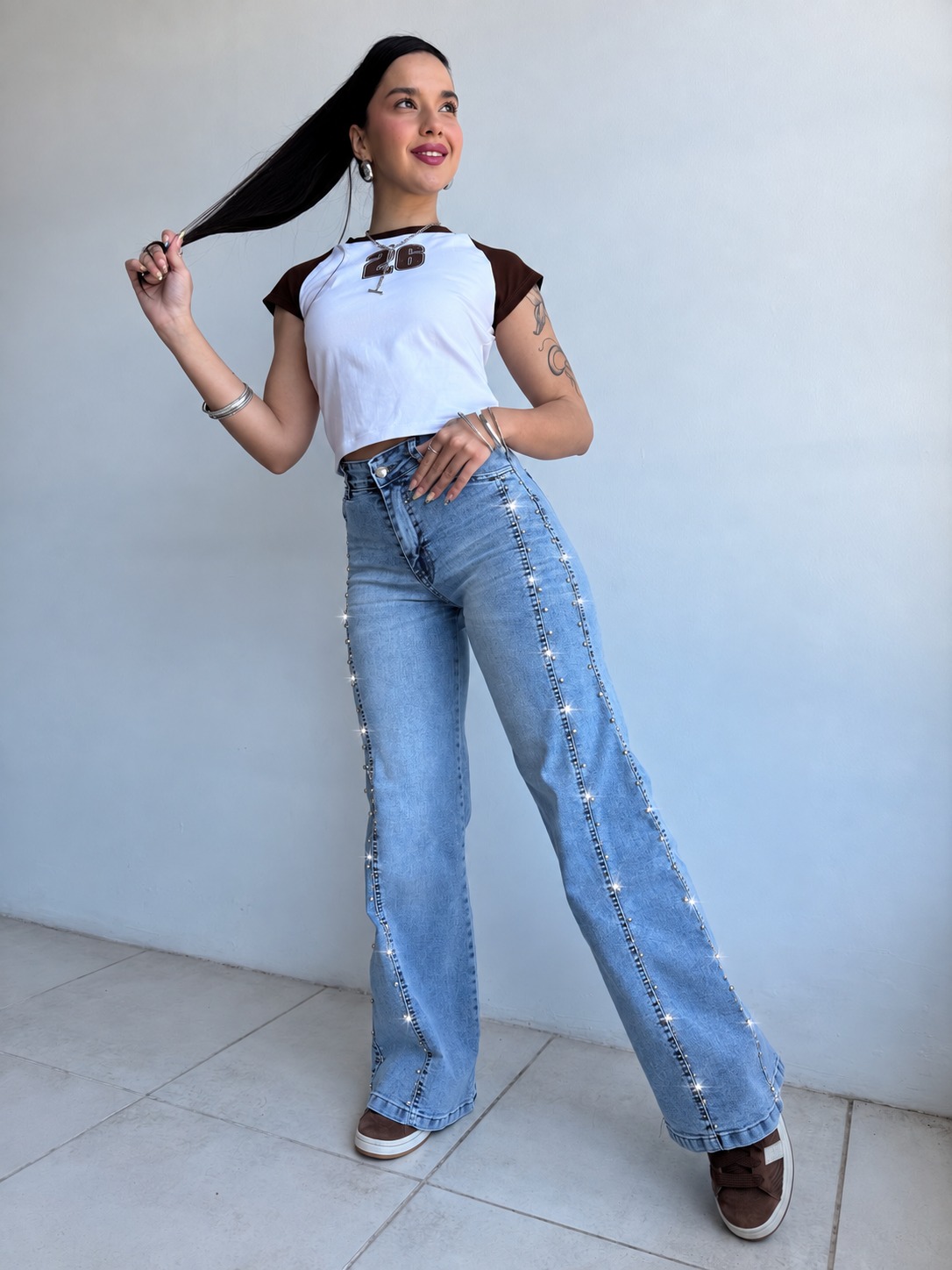 WIDE LEG SKY SHINE