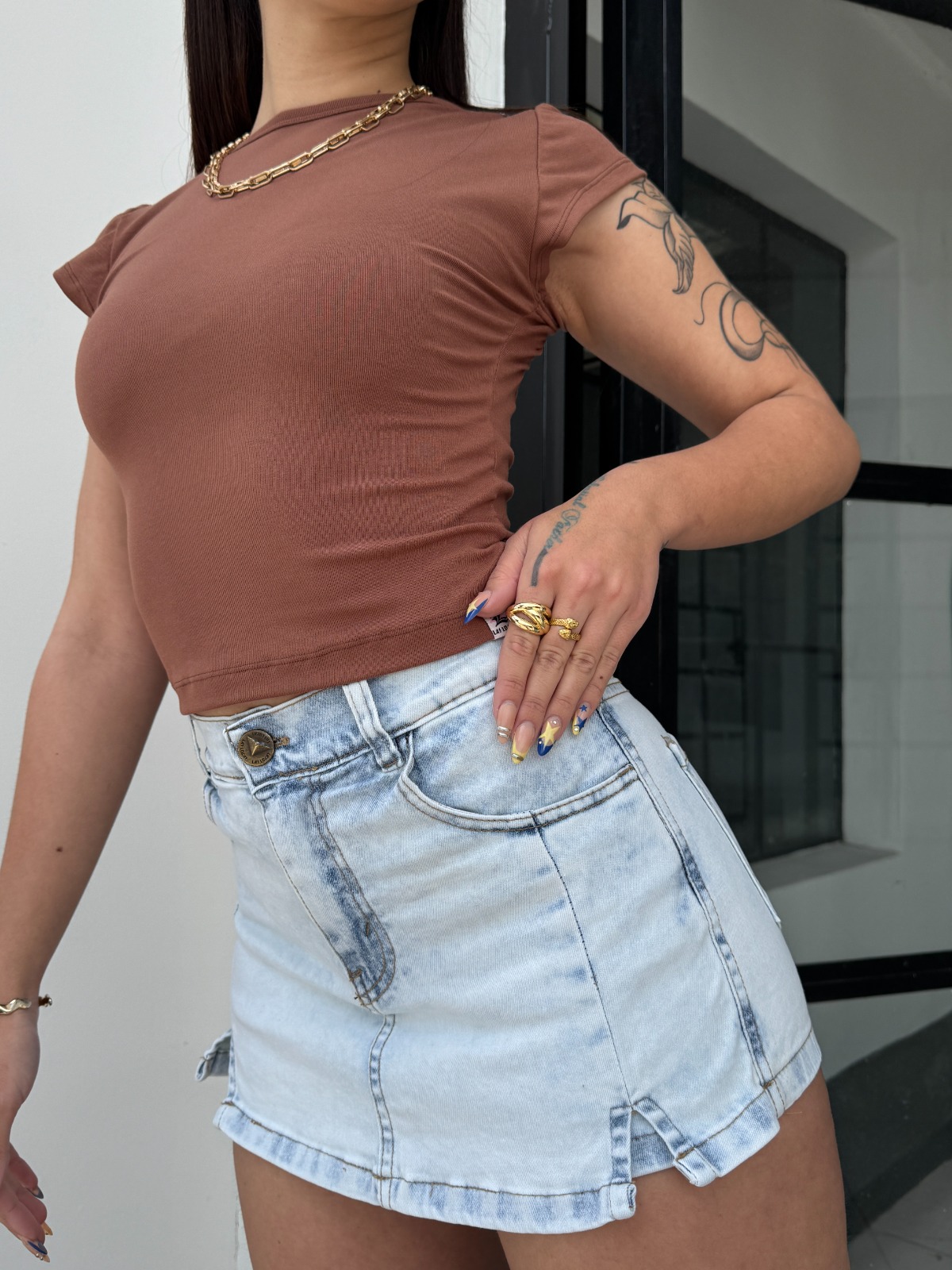 SHORT POLLERA ARETHA ICE