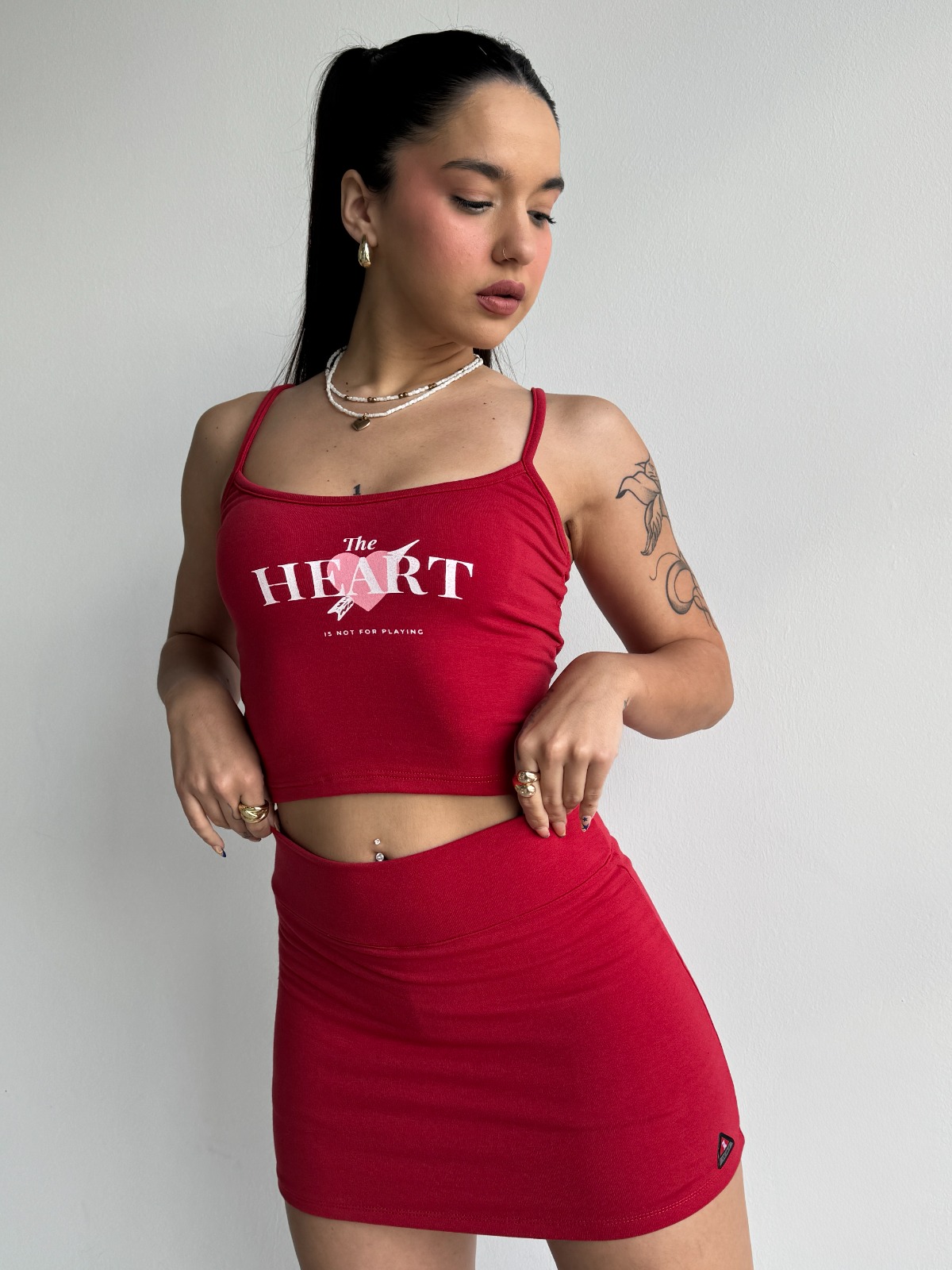 SHORT POLLERA HEART