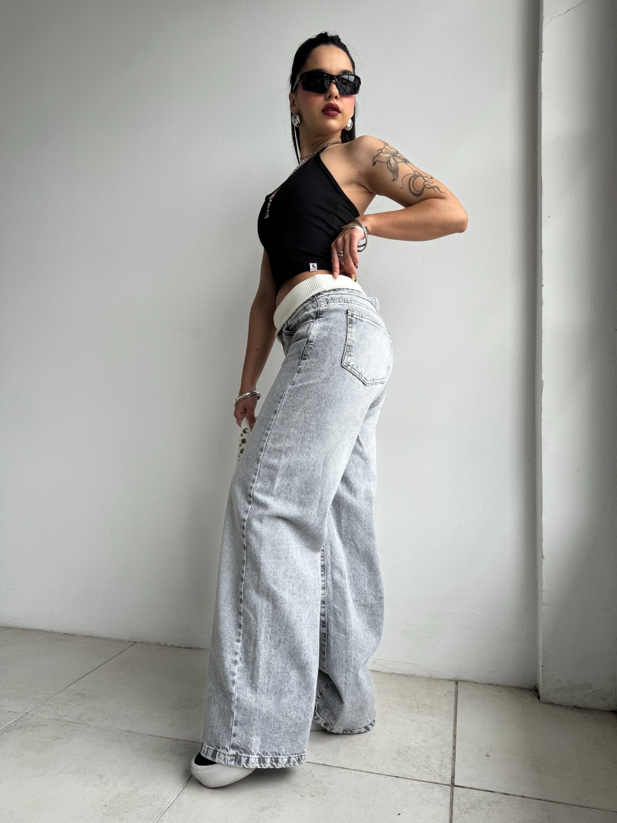 WIDE LEG DALLAS GRAY