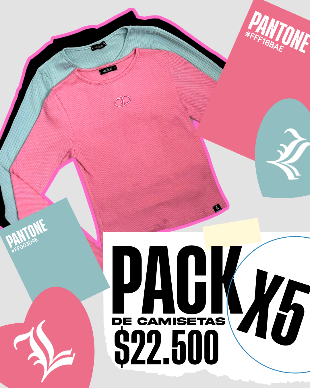 PACK CAMISETAS X5