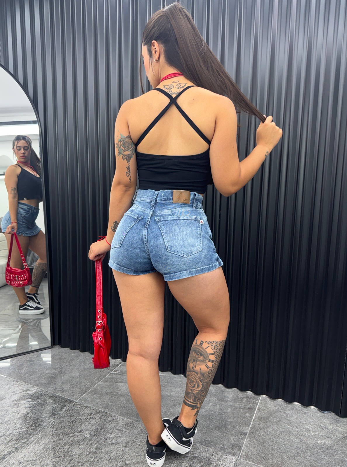 SHORT POLLERA ARETHA SNOW