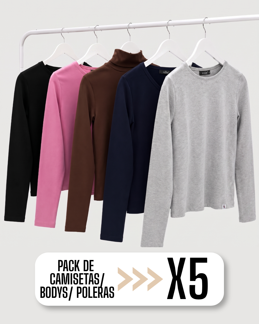 PACK CAMISETAS X5