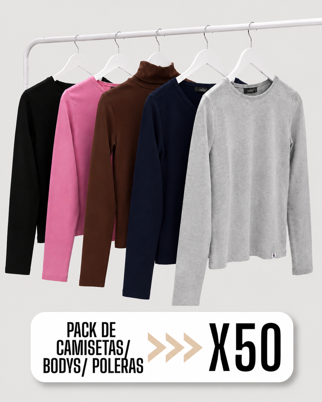 PACKS CAMISETAS X 50