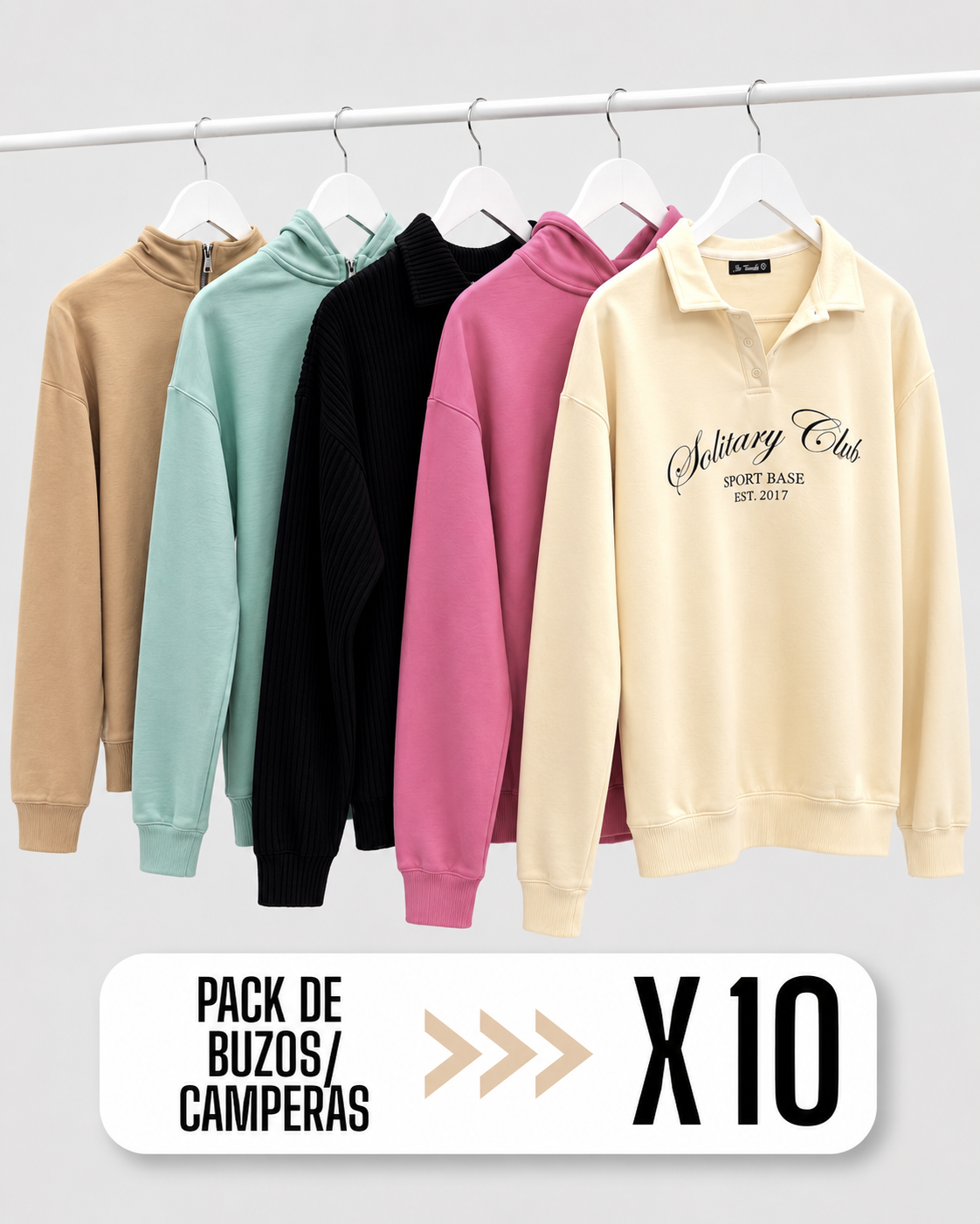 PACK BUZOS X 10