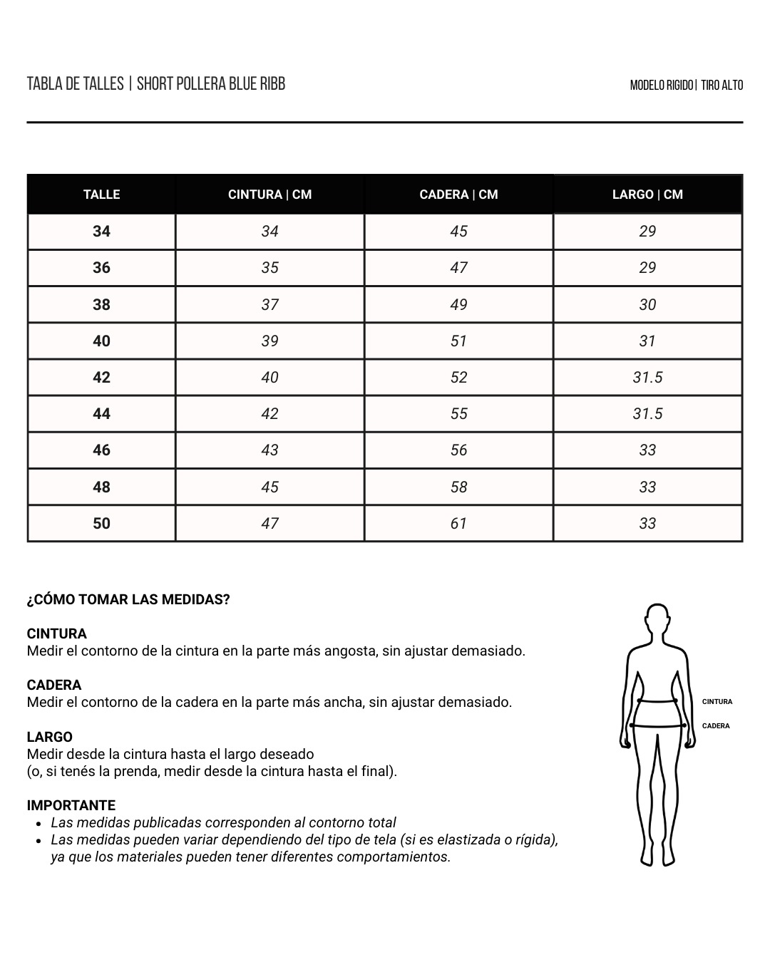 SHORT POLLERA BLUE RIBB