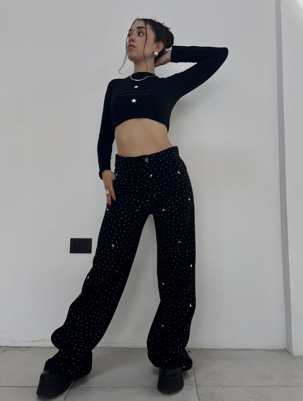 WIDE LEG BLACK GALAXY