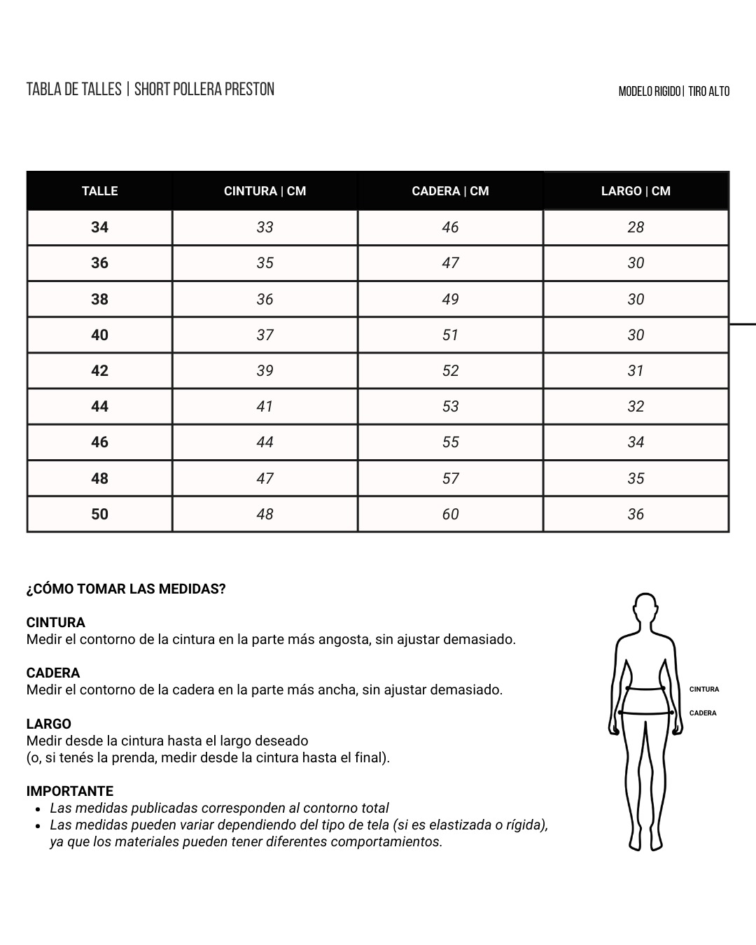 SHORT POLLERA PRESTON