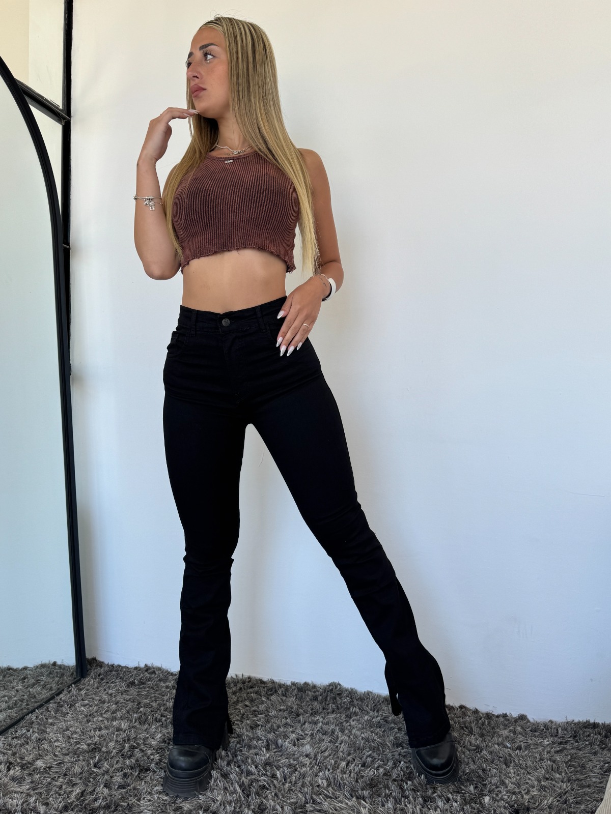 SEMI OXFORD BLACK KENDALL