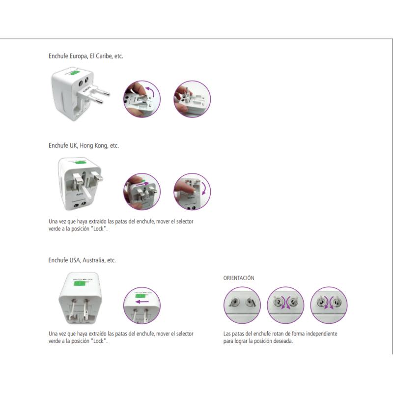 Adaptador Viajero TBCin AD-TRV09U