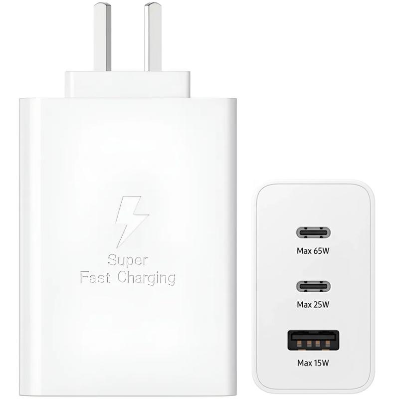 Cargador Samsung 65W Blanco Power Adapter Trio