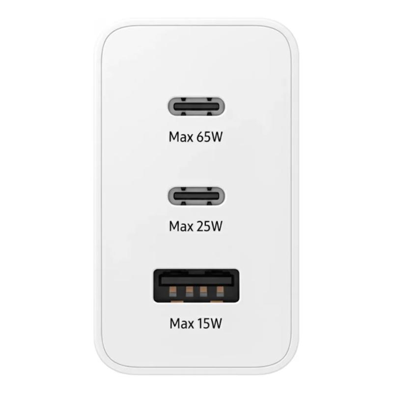 Cargador Samsung 65W Blanco Power Adapter Trio