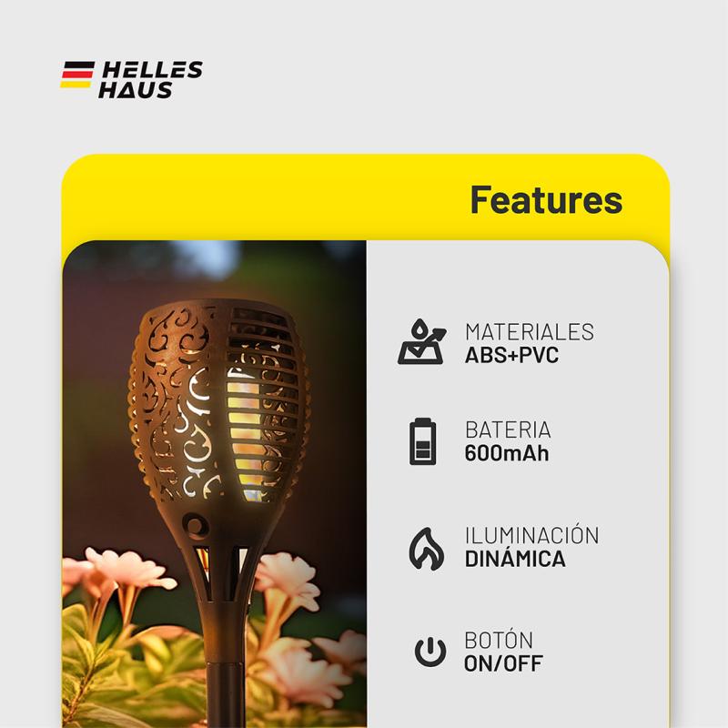 Antorcha Solar Led Helles Haus GT-33