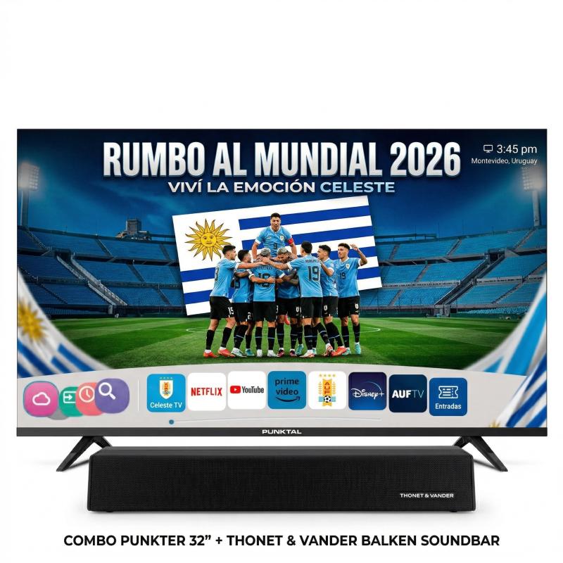Barra Balken + Smart Tv Punktal 32 Pulgadas