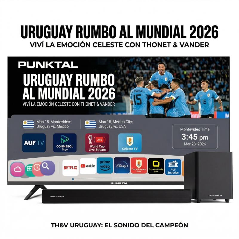 Barra de Sonido con SubWoofer STERN + Smart Tv Punktal 50 Pulgadas