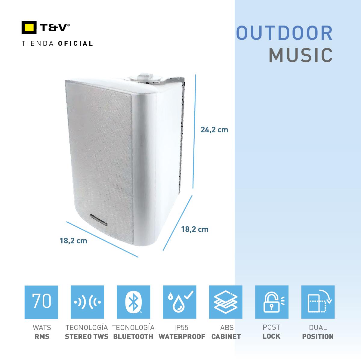 Parlantes para Exteriores FLECK 7 2nd Gen TWS