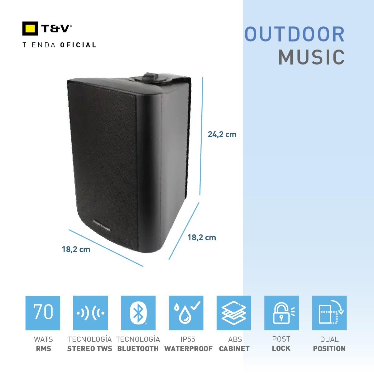 Parlantes para Exteriores FLECK 7 2nd Gen TWS