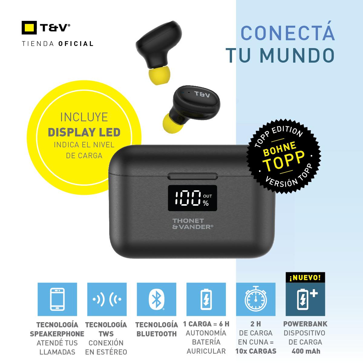 Auriculares BOHNE TOPP