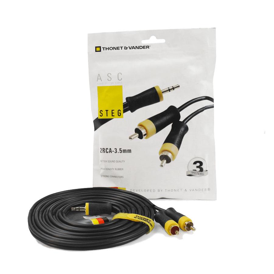 Cable RCA/AUX. 2mts STEG