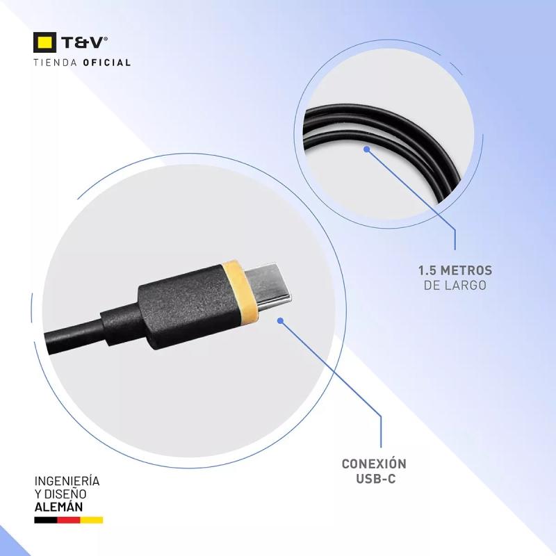 ENERGIE Cable USB-C a USB-C