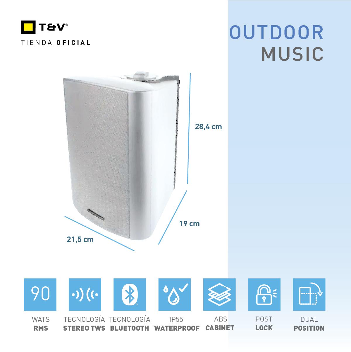 Parlantes para Exteriores FLECK 9 2nd GEN TWS