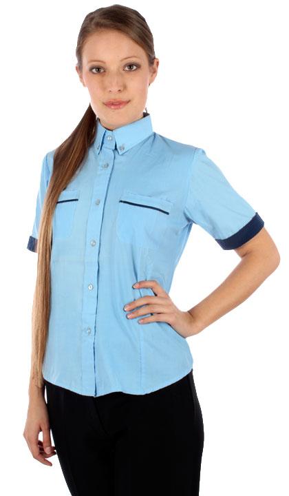 Camisa manga corta con accesorio contra color