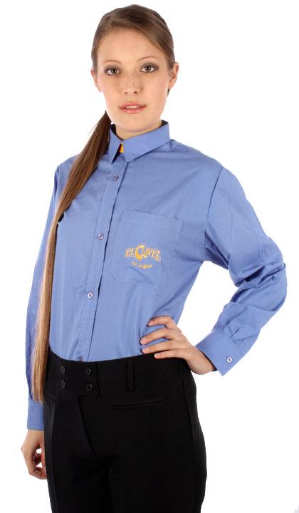 Camisa con alza cuello