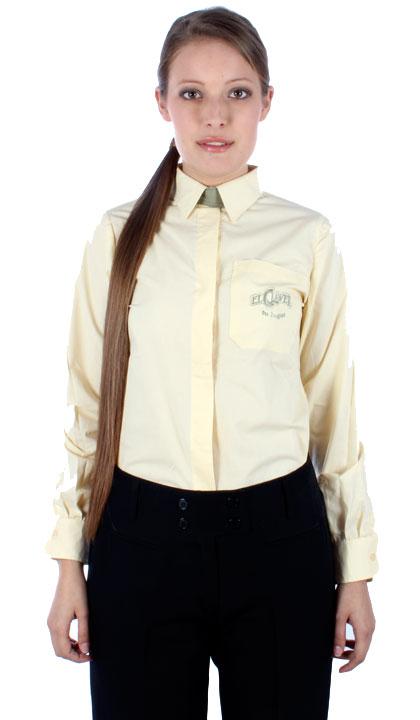 Camisa con alza cuello