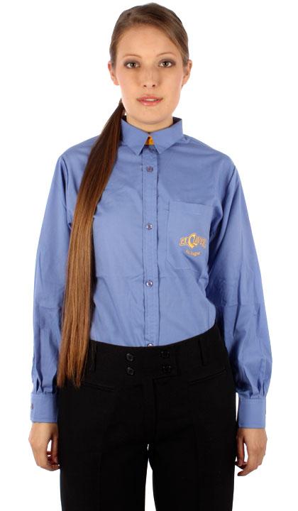 Camisa con alza cuello