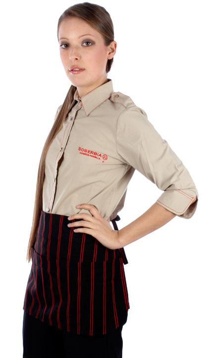 Delantal gastronómico rojo