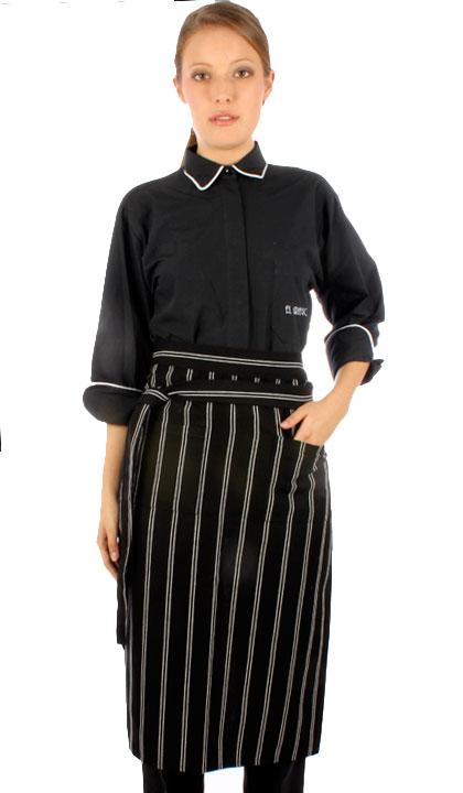 Delantal gastronómico blanco