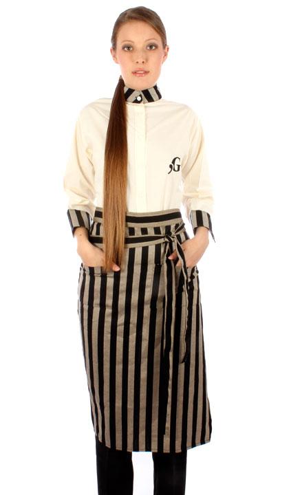 Delantal largo trapecio en fantasía