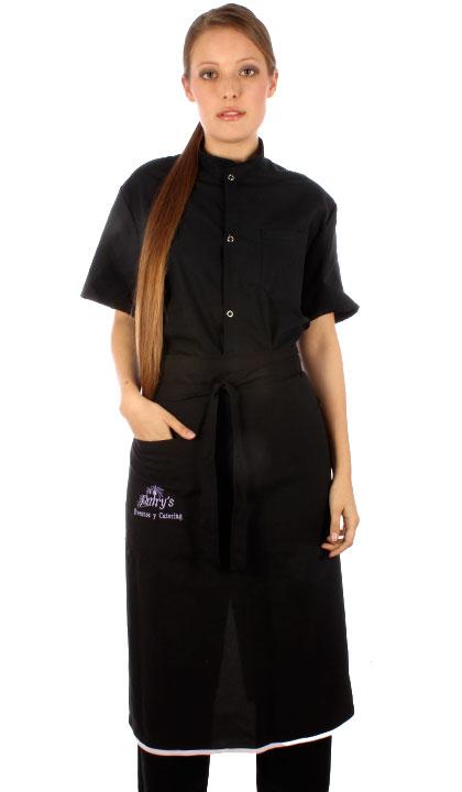 Delantal largo con vivo