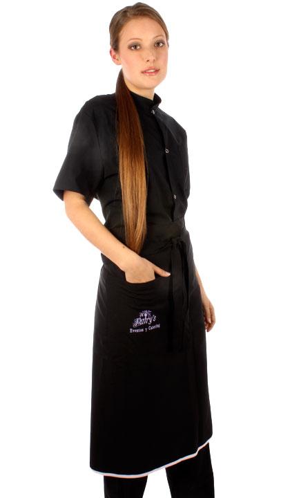 Delantal largo con vivo