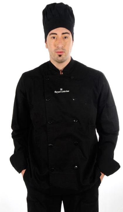 Casaca de cheff con broche a presión
