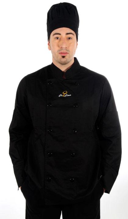 Casaca de cheff con broche a presión