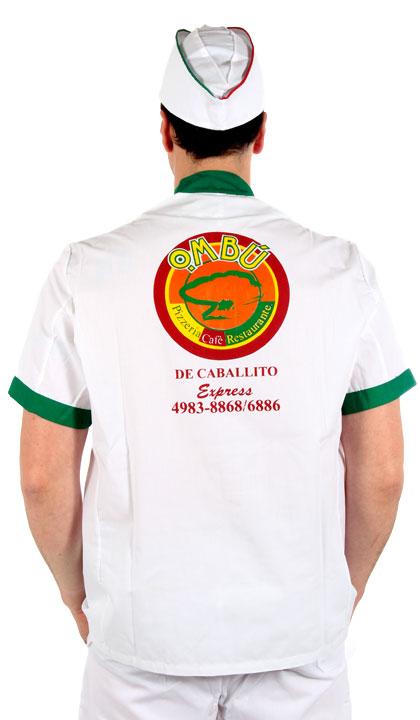 Casaca clásica combinada en blanco con verde