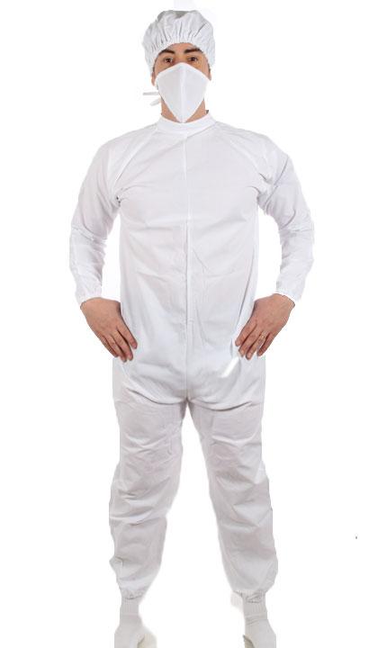 Traje de laboratorio bioterio blanco