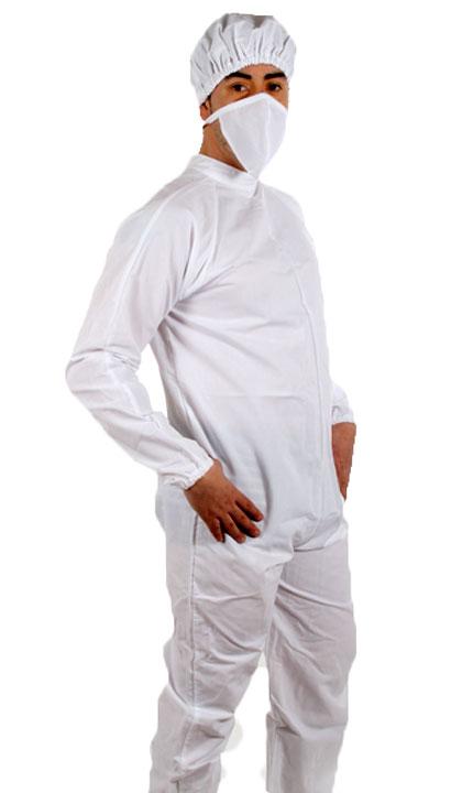 Traje de laboratorio bioterio blanco