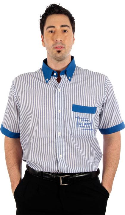 Camisa 500 rayas azul