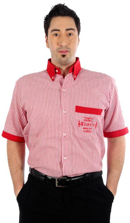 Camisa 500 rayas roja