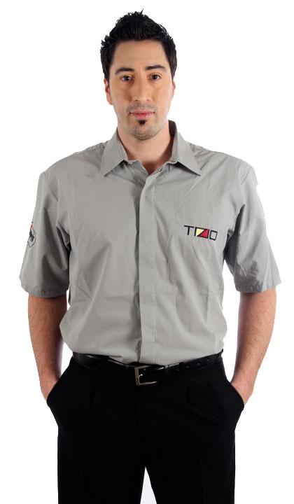 Camisa manga corta gris