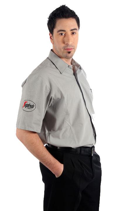 Camisa manga corta gris