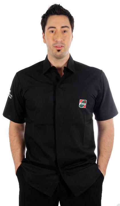 Camisa manga corta negra