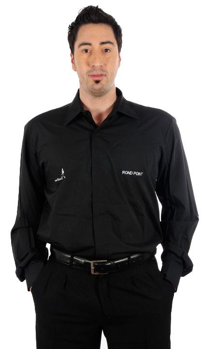 Camisa con tapa botón sin bolsillo