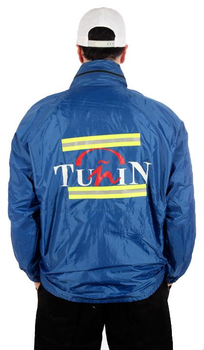 Campera de repartidor azul