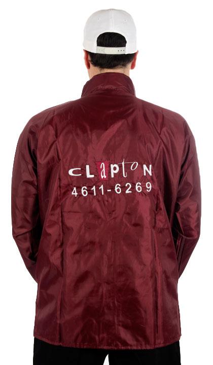 Campera de repartidor bordo