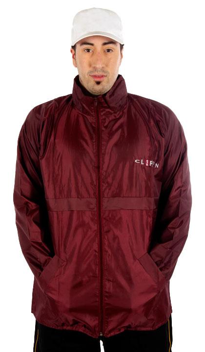 Campera de repartidor bordo