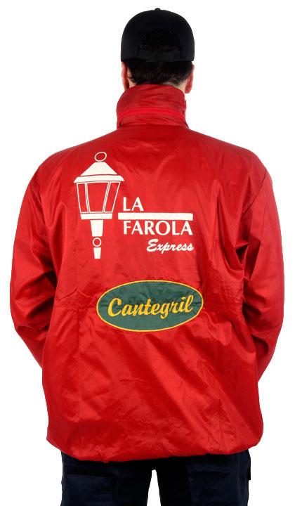 Campera de repartidor roja